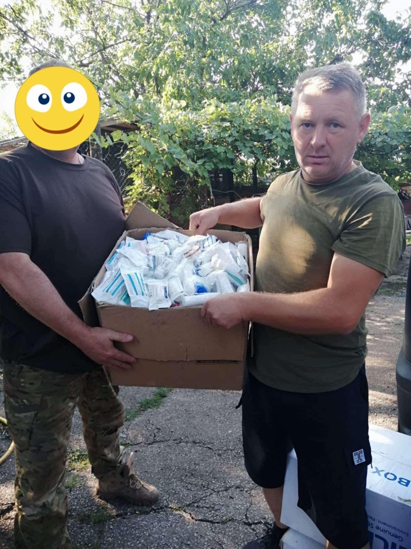 8.08.2024 Продовжуємо робити добрі справи. Знову в дорозі! Громадський дипломат ГО &laquo;Міжнародної Дипломатичної Місії &laquo;ОБСЕ&raquo; Приходько Григорій Дмитрович з волонтерами привіз допомогу нашим захисникам на Донбас.