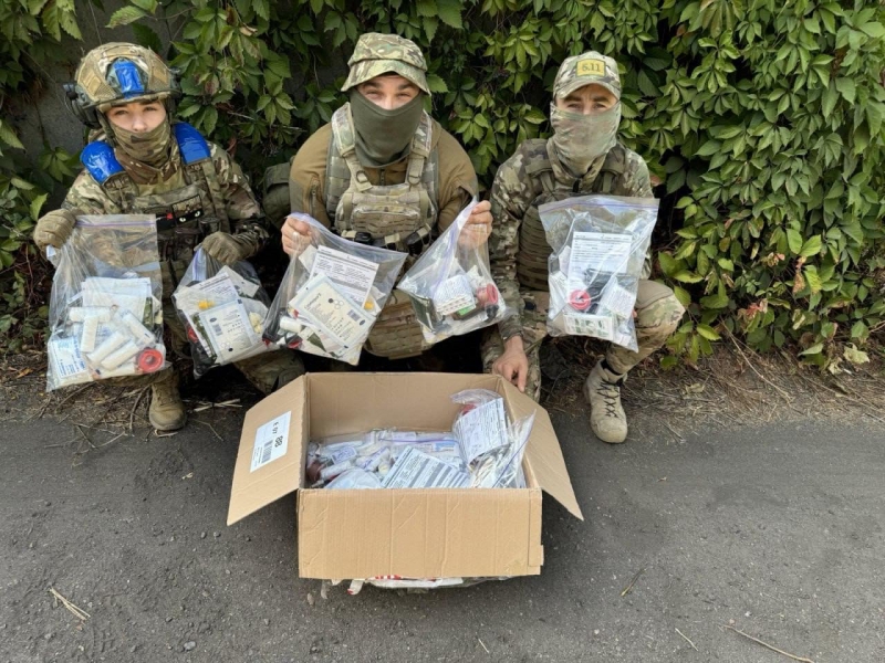 31.08.2024 Громадський дипломат ГО &laquo;Міжнародна дипломатична місія &laquo;ОБСЕ&raquo; Сергій Савчук з волонтерами передав медичні комплекти нашим захисникам!