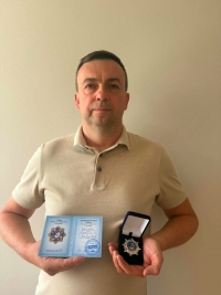 29.06.2026 Заступник голови правління ГО &laquo;Міжнародної Дипломатичної Місії &laquo;ОБСЕ&raquo;  нагородила Глаголюка Олексія Васильовича орденом &laquo;Миру&raquo; другого ступеню.