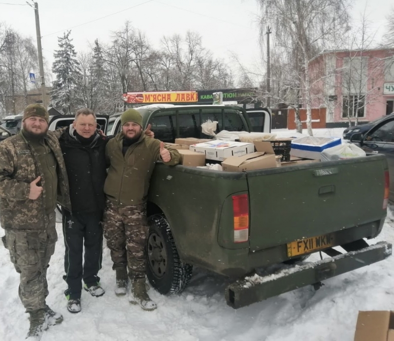 12.02.2025 Продовжуємо робити добрі справи. Знову в дорозі! Громадський дипломат ГО &laquo;Міжнародної Дипломатичної Місії &laquo;ОБСЕ&raquo; Приходько Григорій Дмитрович з волонтерами привіз допомогу нашим захисникам.