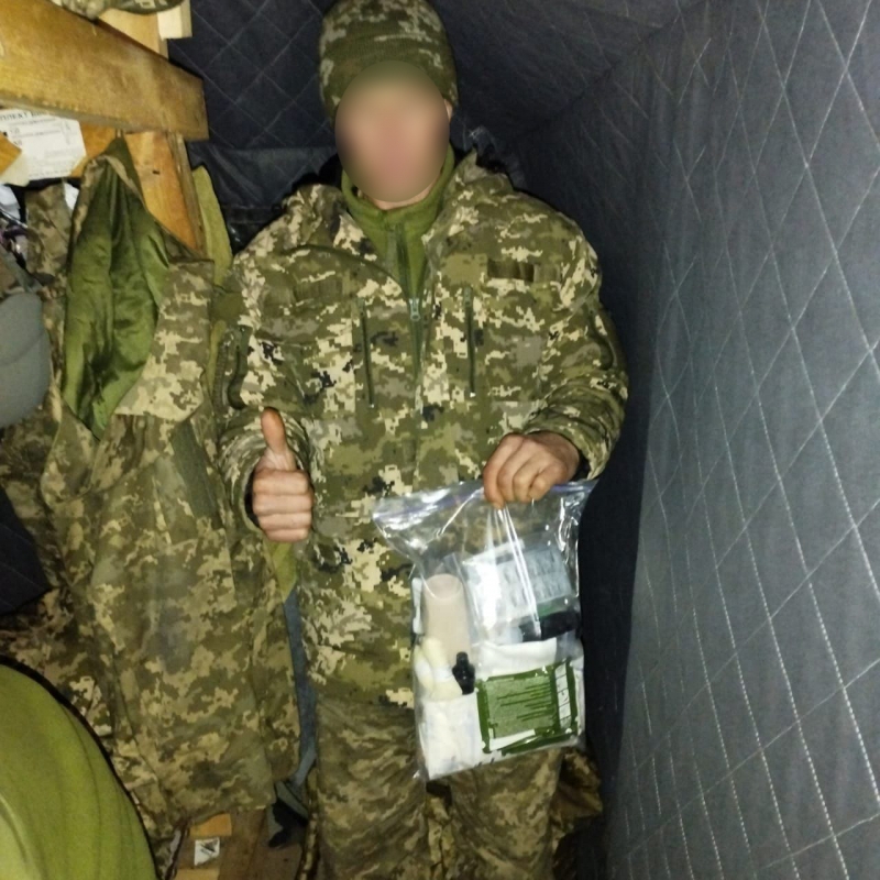 16.12.2024 Громадський дипломат ГО &laquo;Міжнародна дипломатична місія &laquo;ОБСЕ&raquo; Сергій Савчук з волонтерами передав медичні комплекти нашим захисникам.