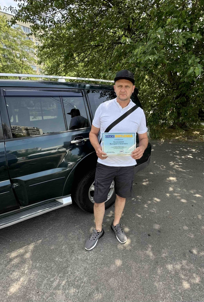 22.06.2024 Керівництво ГО &laquo;Міжнародної Дипломатичної Місії &laquo;ОБСЕ&raquo; нагородило Калюжного Валерія Семеновича почесним дипломом.