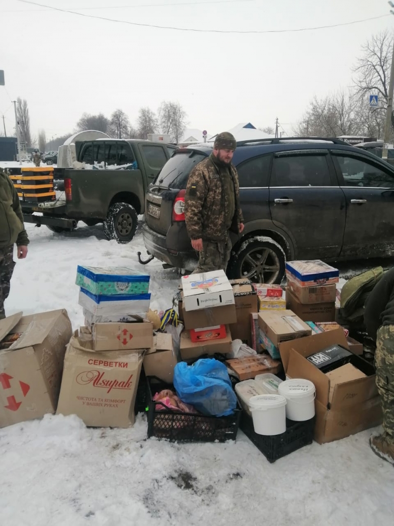 18.02.2025 Продовжуємо робити добрі справи. Знову в дорозі! Громадський дипломат ГО &laquo;Міжнародної Дипломатичної Місії &laquo;ОБСЕ&raquo; Приходько Григорій Дмитрович з волонтерами привіз допомогу нашим захисникам.